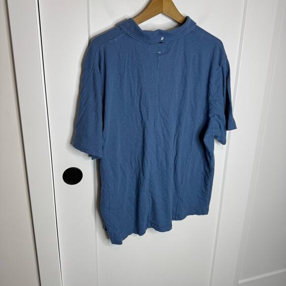 Rag & Bone Mercer Linen Blend Polo Collared Neckline Short Sleeve Shirt Size XXL - Picture 6 of 6